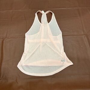 Under Armour Pale Pink Racerback Mesh Workout Tank